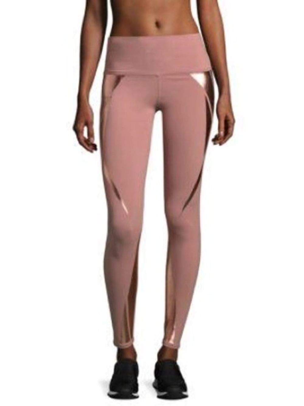 ALO YOGA Airbrush High Waist Leggings In Rose Water Rose Gold Facet XS